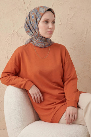 Soft Eşarp Geometrik Desen Açık Gri 90x90 - Soft Eşarp - | Silk Home