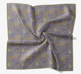 Soft Eşarp Geometrik Gri