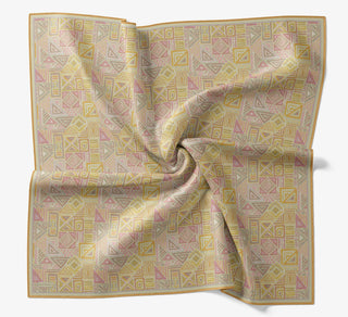 Soft Eşarp Geometrik Sarı