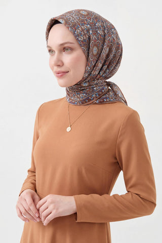 Soft Eşarp Kahverengi 90x90