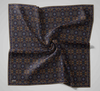 Soft Eşarp Lacivert 90x90 - Soft Eşarp - | Silk Home