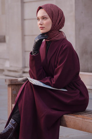 Soft Eşarp Leaf Pattern Gülkurusu - Soft Eşarp - | Silk Home