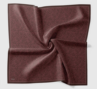 Soft Eşarp Leaf Pattern Gülkurusu - Soft Eşarp - | Silk Home