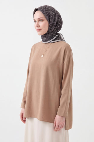 Soft Eşarp Leaf Pattern Siyah - Soft Eşarp - | Silk Home