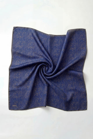 Cotton Blend Scarf, Burgundy, Geometric Triangle Pattern, Soft Texture, Non-Slip, 90x90 cm.