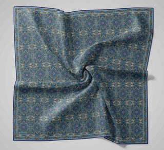 Soft Eşarp Mavi 90x90 - Soft Eşarp - | Silk Home