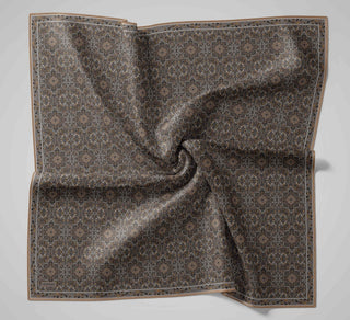 Soft Eşarp Metalik Gri 90x90 - Soft Eşarp - | Silk Home