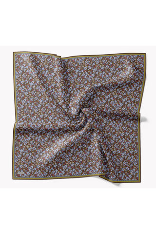 Soft Eşarp Mini Floral Çikolata Kahve