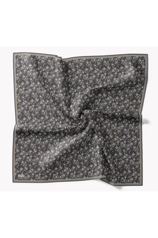 Soft Eşarp Mini Floral Füme