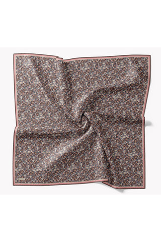 Soft Eşarp Mini Floral Koyu Gri