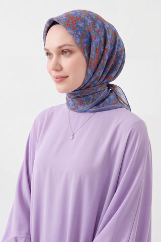 Soft Eşarp Mini Floral Lila
