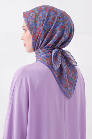 Soft Eşarp Mini Floral Lila