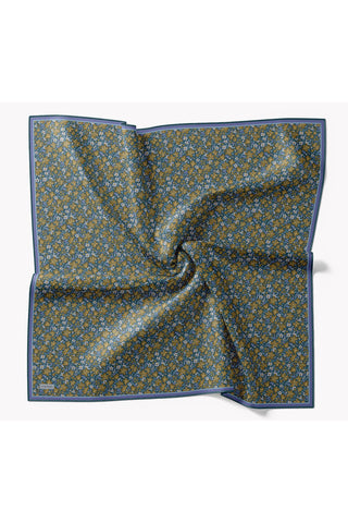 Soft Eşarp Mini Floral Mavi
