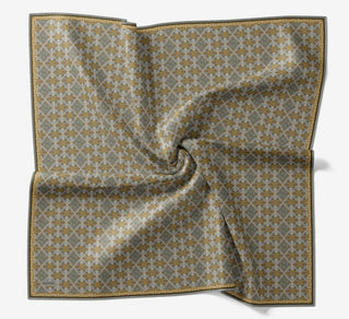 Soft Eşarp Minimal Motif Gümüş - Soft Eşarp - | Silk Home