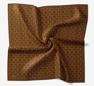 Soft Eşarp Minimal Motif Hardal - Soft Eşarp - | Silk Home