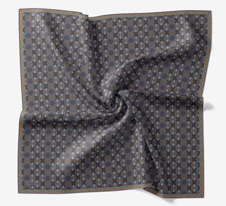 Soft Eşarp Minimal Motif Mavi Lila - Soft Eşarp - | Silk Home