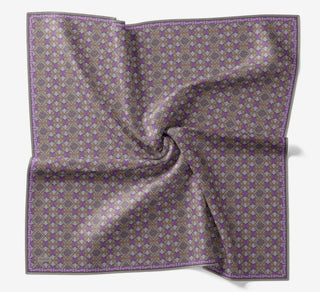 Soft Eşarp Minimal Motif Mor - Soft Eşarp - | Silk Home