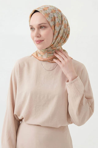 Soft Eşarp Minimal Motif Taş - Soft Eşarp - | Silk Home