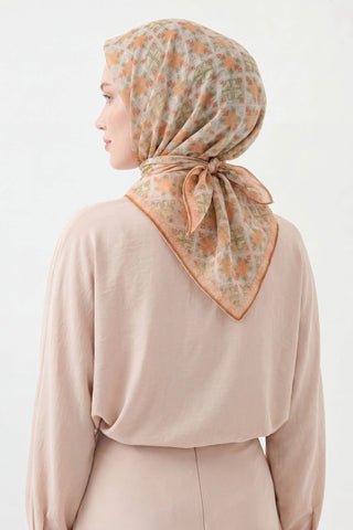 Soft Eşarp Minimal Motif Taş - Soft Eşarp - | Silk Home