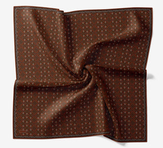 Soft Eşarp Minimal Motif Turuncu - Soft Eşarp - | Silk Home