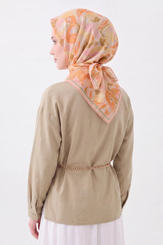 Soft Eşarp Painterly Floral Açık Sarı - Soft Eşarp - | Silk Home