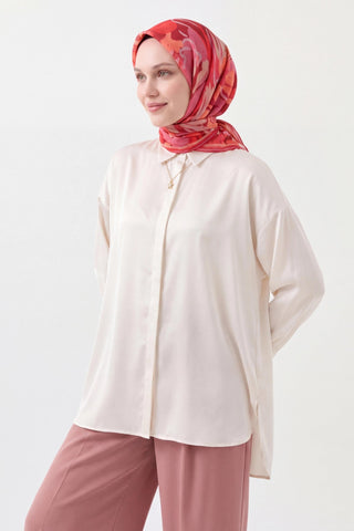 Soft Eşarp Painterly Floral Fuşya - Soft Eşarp - | Silk Home
