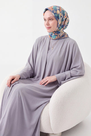 Soft Eşarp Painterly Floral İndigo - Soft Eşarp - | Silk Home