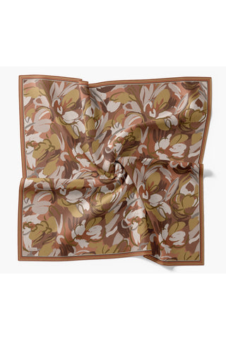 Soft Eşarp Painterly Floral Koyu Turuncu - Soft Eşarp - | Silk Home