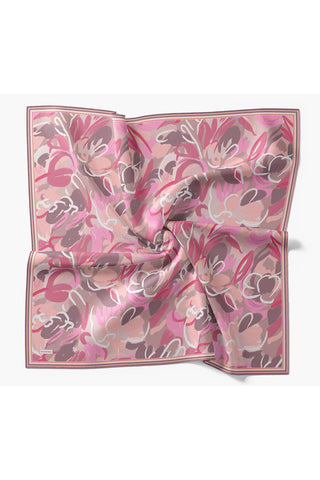 Soft Eşarp Painterly Floral Pembe - Soft Eşarp - | Silk Home