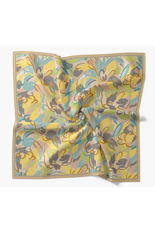 Soft Eşarp Painterly Floral Sarı - Soft Eşarp - | Silk Home