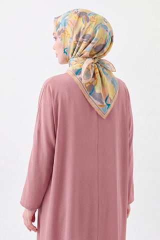 Soft Eşarp Painterly Floral Sarı - Soft Eşarp - | Silk Home