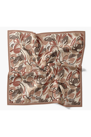 Soft Eşarp Painterly Floral Somon