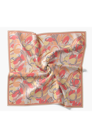 Soft Eşarp Painterly Floral Yavruağzı - Soft Eşarp - | Silk Home