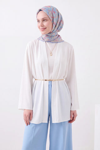 Soft Eşarp Paisley Bebe Mavisi