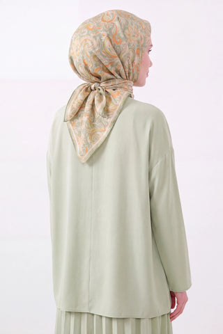 Soft Eşarp Paisley Çağla