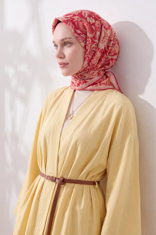 Soft Eşarp Paisley Kırmızı
