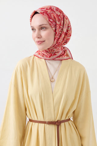 Soft Eşarp Paisley Kırmızı