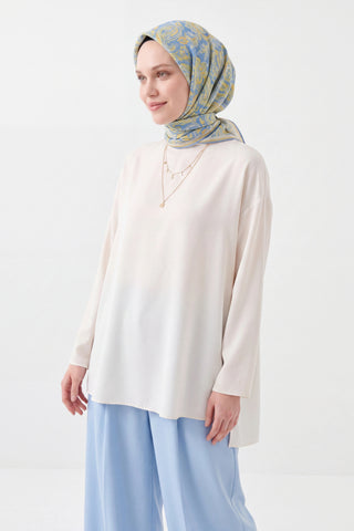 Soft Eşarp Paisley Mavi