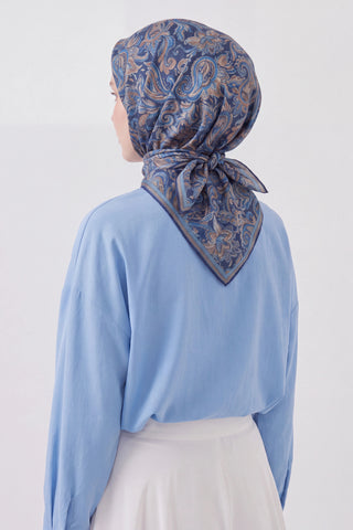 Soft Eşarp Paisley Saks