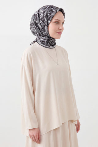 Soft Eşarp Paisley Siyah
