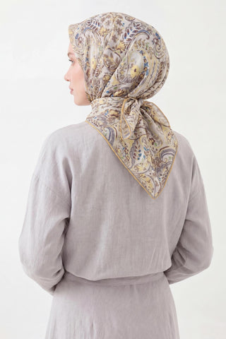 Soft Eşarp Perla Açık Sarı 90x90