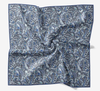 Soft Eşarp Perla Gök Mavi 90x90 | Silk Home