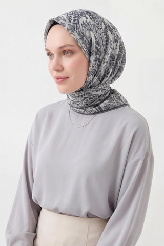 Soft Eşarp Perla Gri 90x90