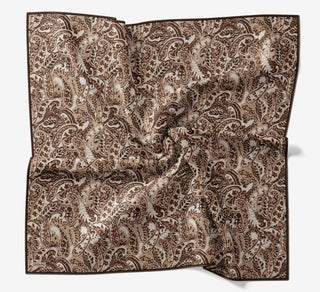 Soft Eşarp Perla Kahverengi 90x90 | Silk Home