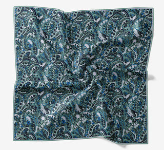 Soft Eşarp Perla Saks 90x90 | Silk Home