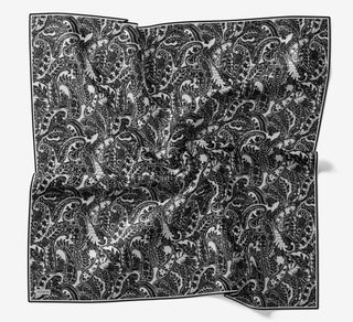 Soft Eşarp Perla Siyah 90x90 | Silk Home