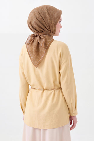 Soft Eşarp Petra Altın Sarısı - Soft Eşarp - | Silk Home