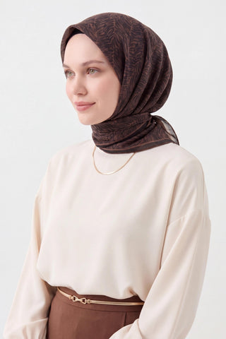 Soft Eşarp Petra Kahverengi - Soft Eşarp - | Silk Home