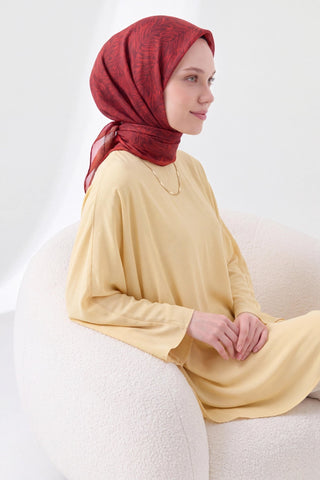 Soft Eşarp Petra Kırmızı - Soft Eşarp - | Silk Home