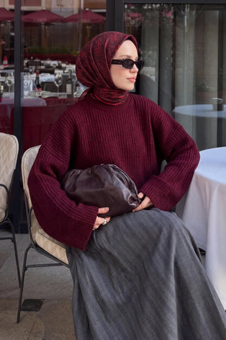 Soft Eşarp Petra Kırmızı - Soft Eşarp - | Silk Home